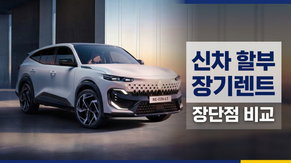 신차 할부 장기렌트 비교 구매 방법 선택 가이드