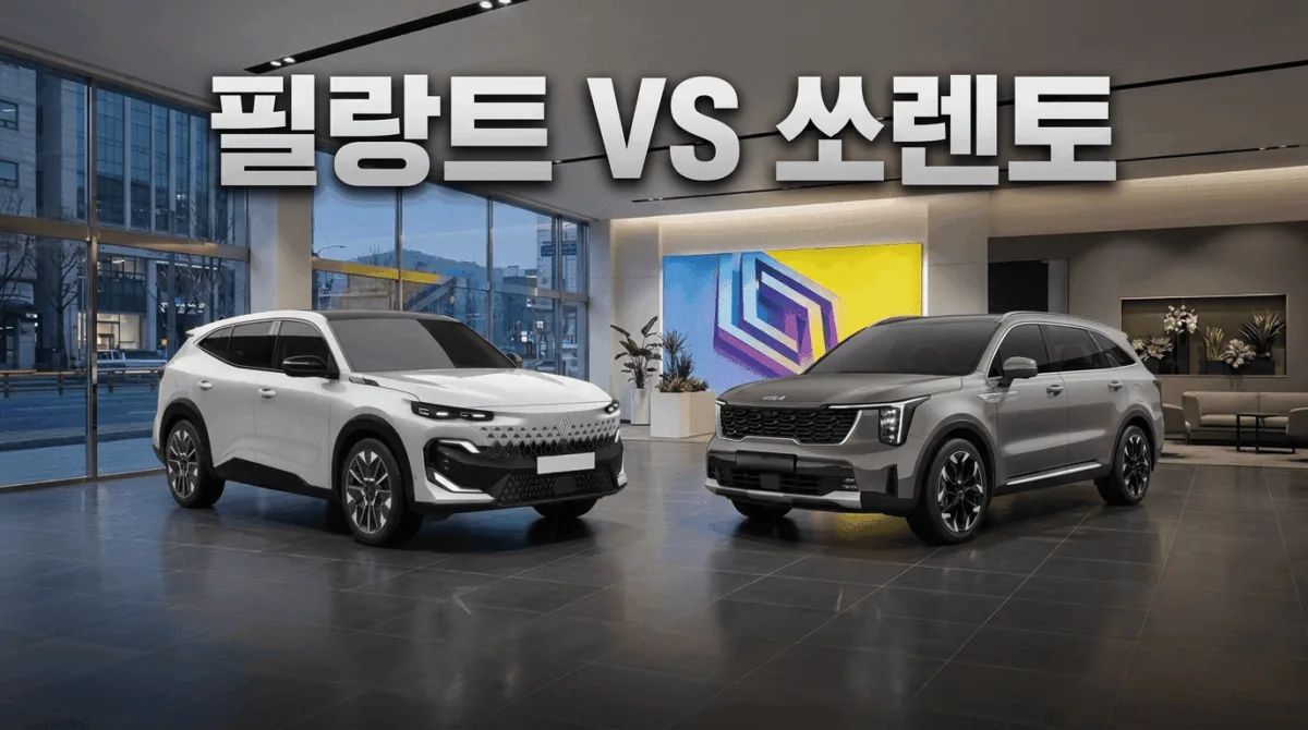 필랑트 쏘렌토 비교｜하이브리드 연비·트림·옵션 차이 실구매 기준 총정리